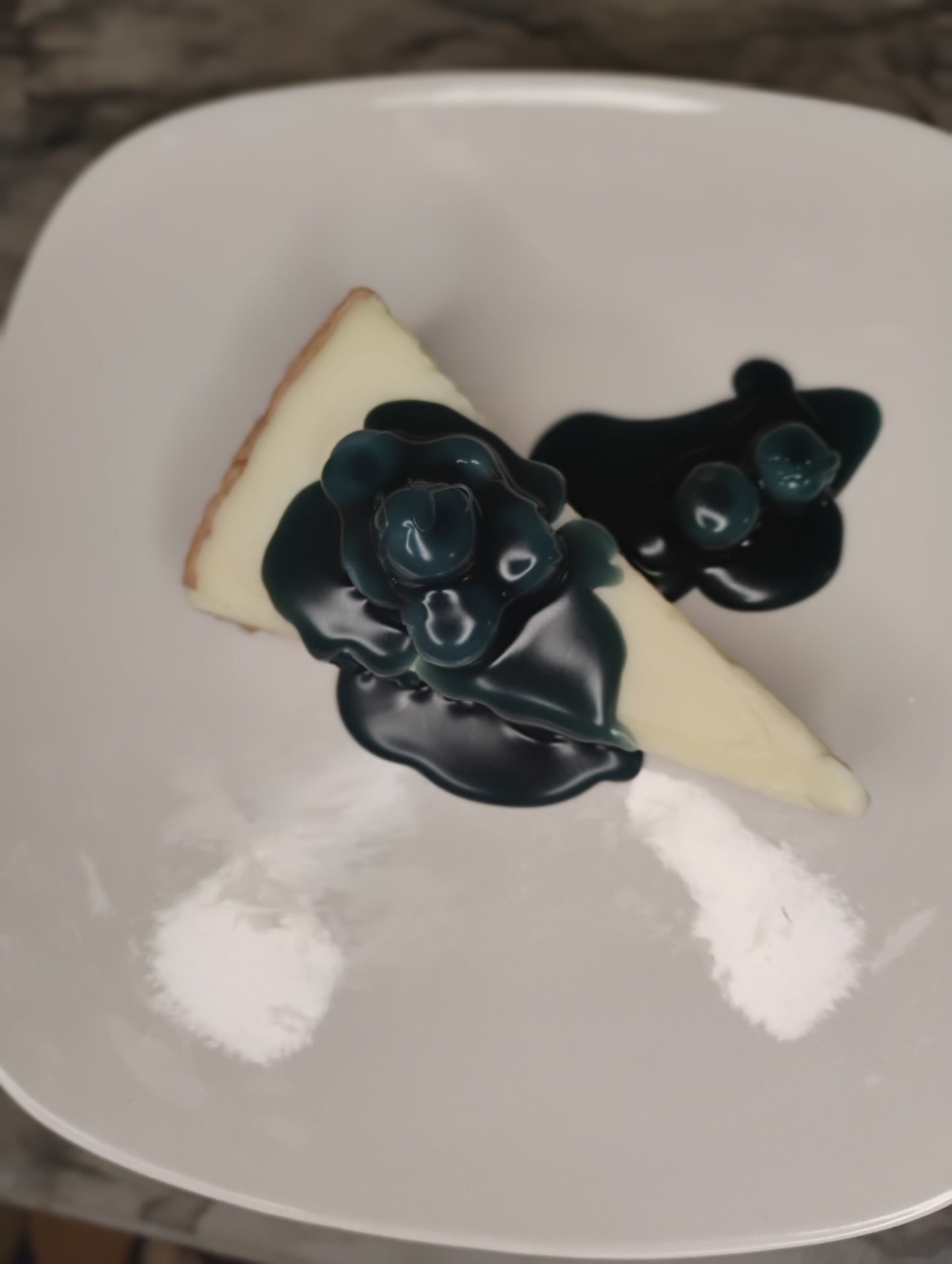 Blueberry cheesecake candle