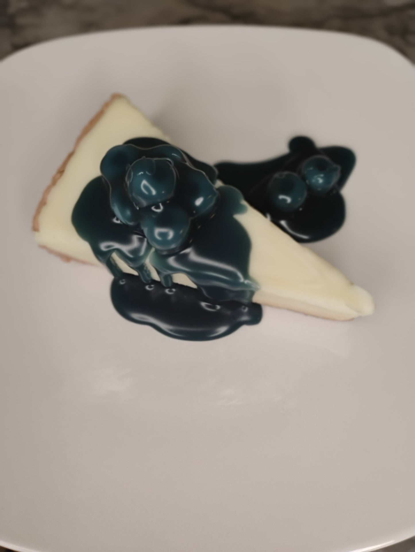 Blueberry cheesecake candle
