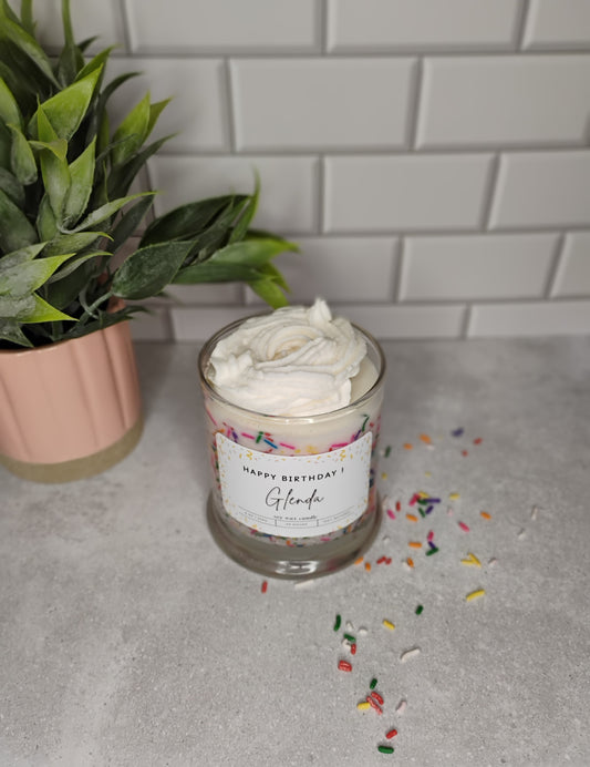 Birthday cake candle