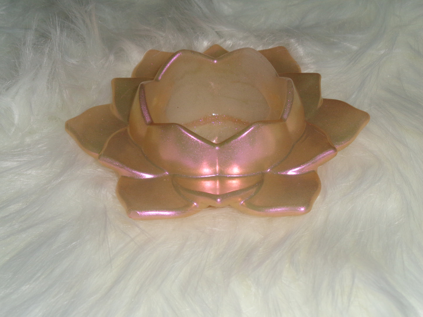 Lotus flower tea light holder
