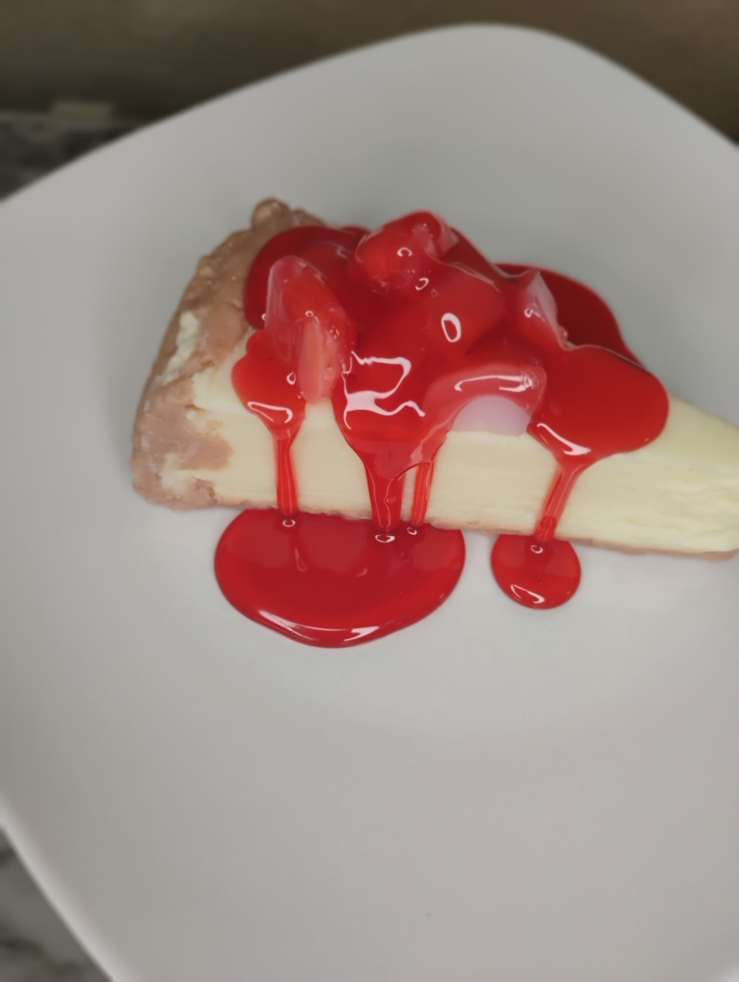 Strawberry cheesecake candle