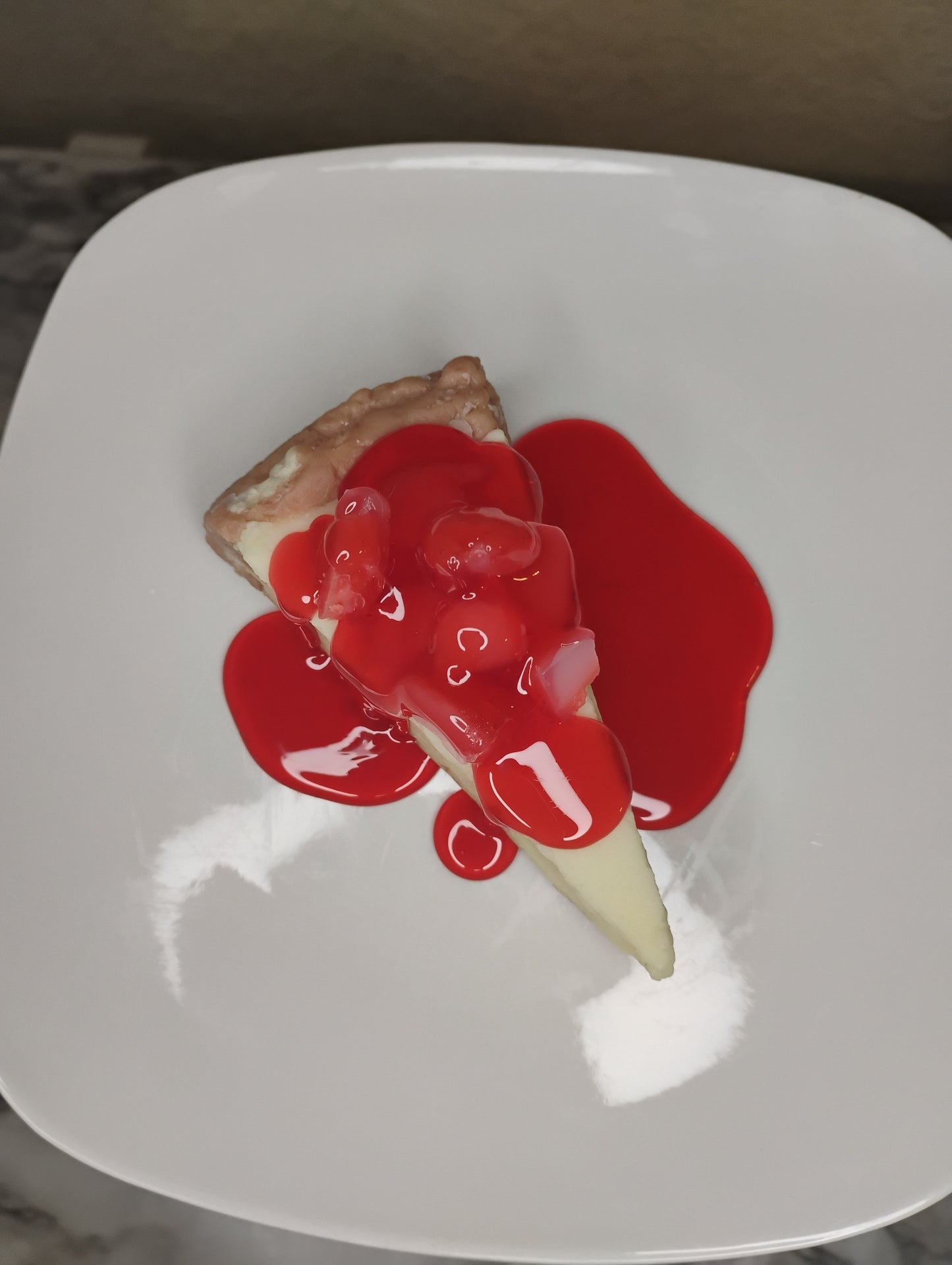 Strawberry cheesecake candle